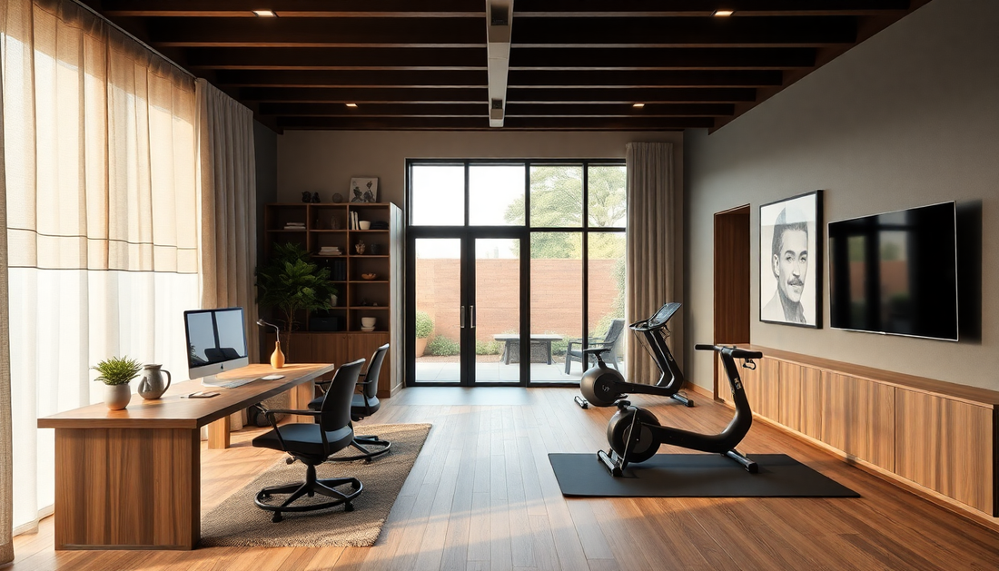 Innovative Design Concepts for a Productive Home Office and Fitness Area in 2025: Achieve Your Best Work-Life Balance - Dondepiso