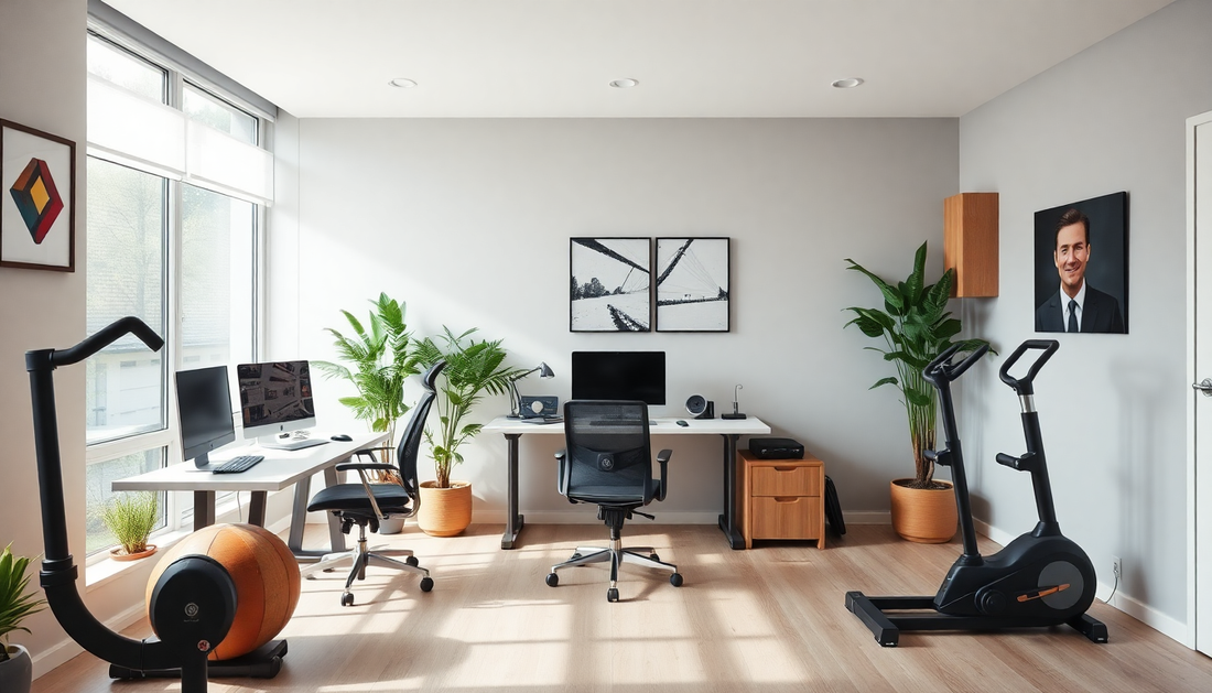 Innovative Strategies for Merging Work and Wellness: Designing Your Home Office and Fitnes
