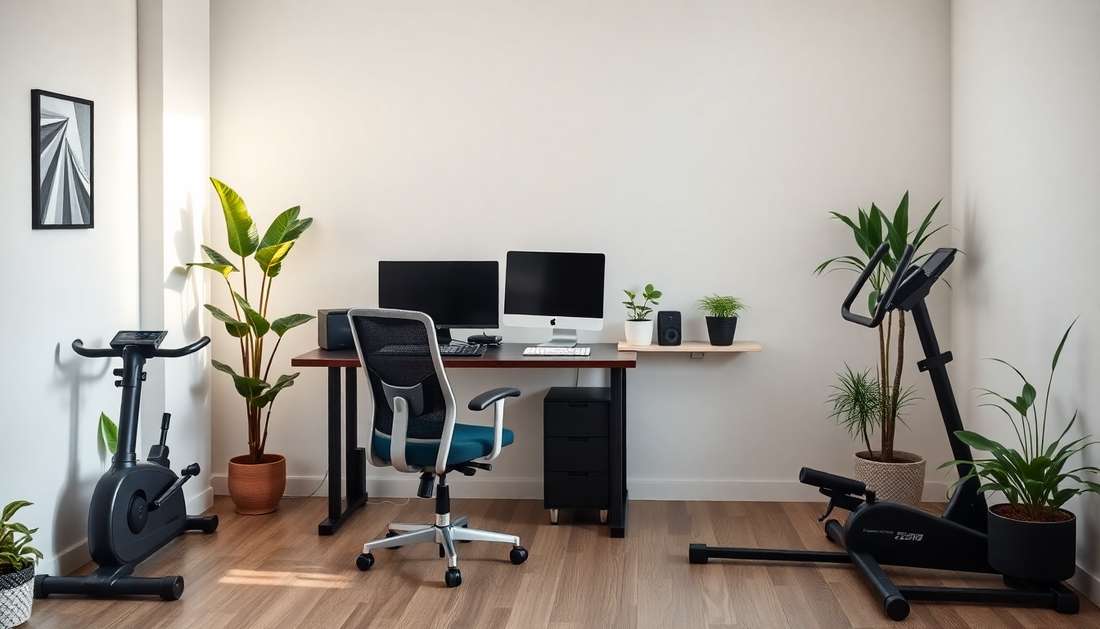 Blending Ergonomics and Aesthetics: Innovative Ways to Design a Home Office and Fitness Space for Enhanced Wellbeing and Productivity