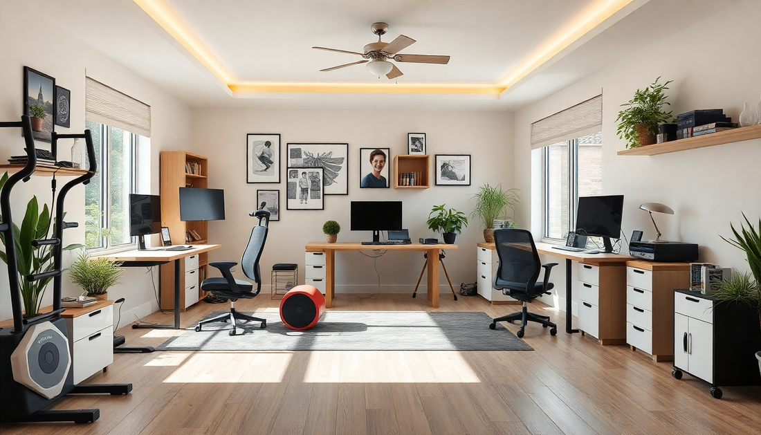 Create a Multifunctional Home Office & Fitness Space for 2025