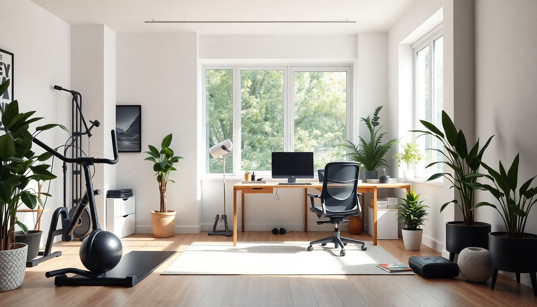Reimagining Wellness: Creating a Productive Home Office and Fitness Space for 2025 with Innovative Design Strategies - Dondepiso
