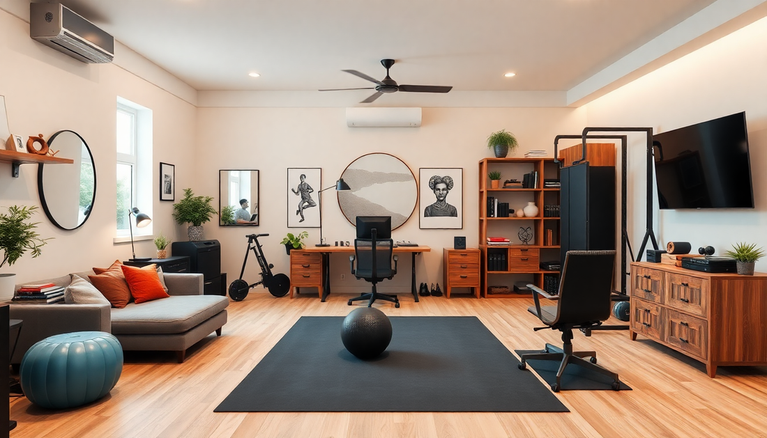 Essential Home Studio and Gym Setup: Your Comprehensive Guide to Creating a Productive and Invigorating Space for Work and Fitness - Dondepiso