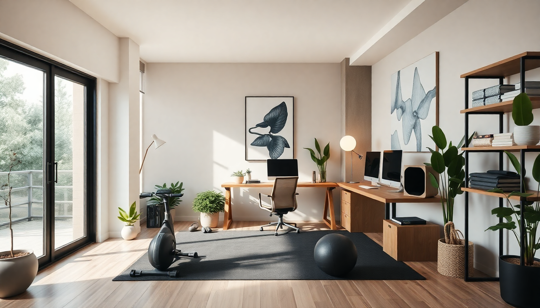 Designing a Dynamic Home Office and Fitness Space for 2025: Innovative Ideas for a Productive and Healthy Lifestyle - Dondepiso