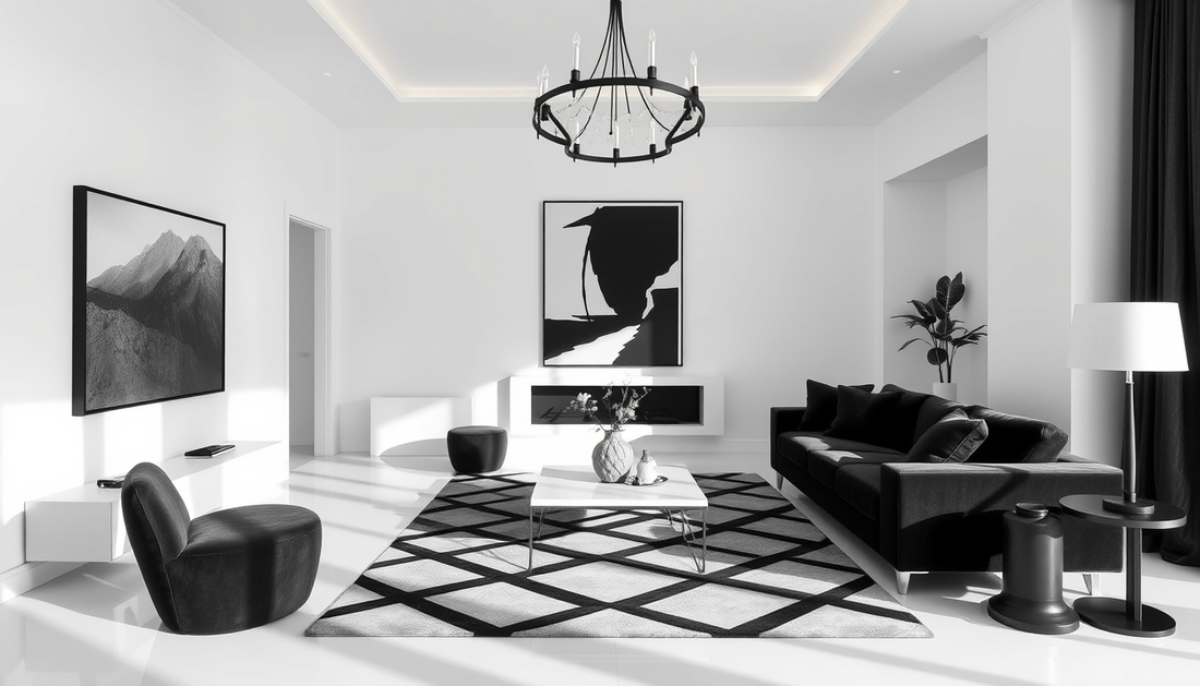 Bold Contrast: How to Use Black and White in Home Decor