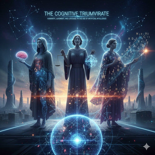 The Cognitive Triumvirate: Humanity, Judgment, and Language in the Age of Artificial Intelligence