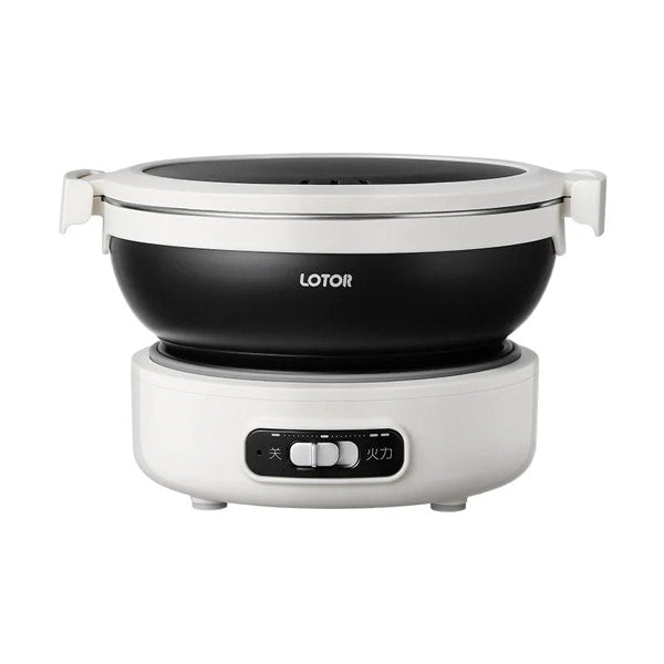 Foldable electric cooking pot with 1.2L capacity and portable travel design