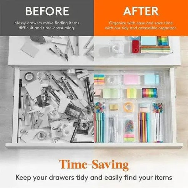 10-Piece Versatile Drawer Organizer Set