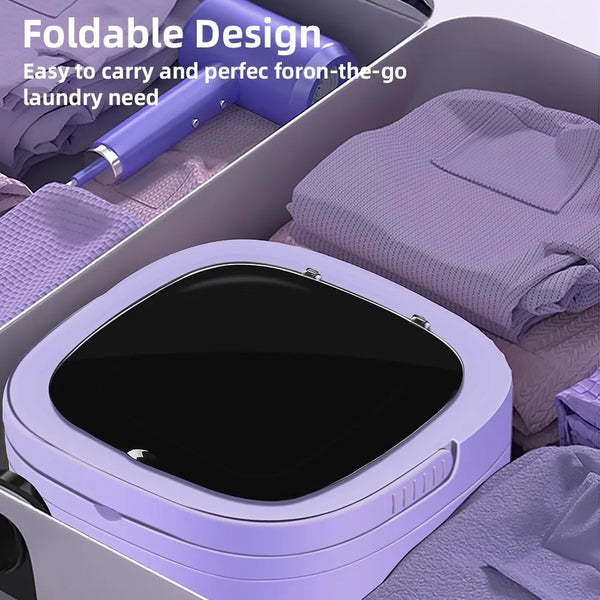 11L Portable Small Washing and Dryer Machine, Collapsible Washer with Spin