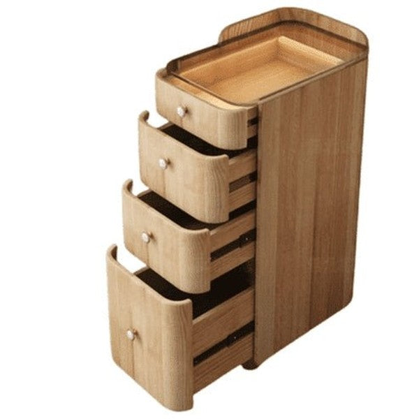 Light luxury smart bedside table lamp integrated modern simple storage high sense high glass bedside table with lamp. Furniture. Tables. Nightstands.