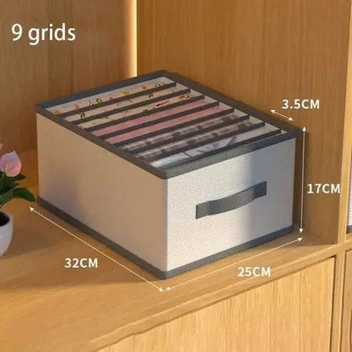 12-Grid PP Closet Clothes Organizer: Storage Solution for Wardrobe Essentials
