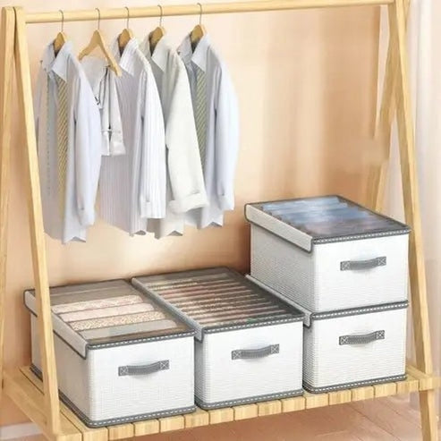 12-Grid PP Closet Clothes Organizer: Storage Solution for Wardrobe Essentials
