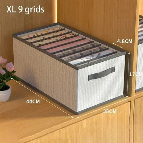 12-Grid PP Closet Clothes Organizer: Storage Solution for Wardrobe Essentials