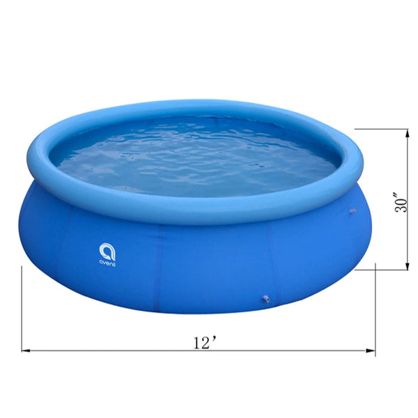Large Round Inflatable Swimming Pool with Durable PVC Construction