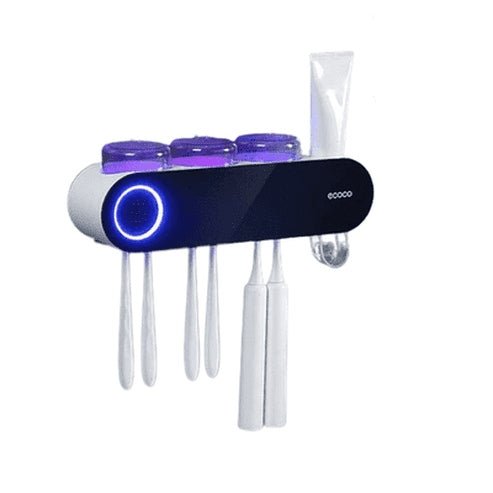 ECOCO Solar Ultraviolet Toothbrush Holder Automatic Toothpaste Squeezer Dispenser Toothbrush Disinfector. Bathroom Accessories. Type: Toothbrush Holders.