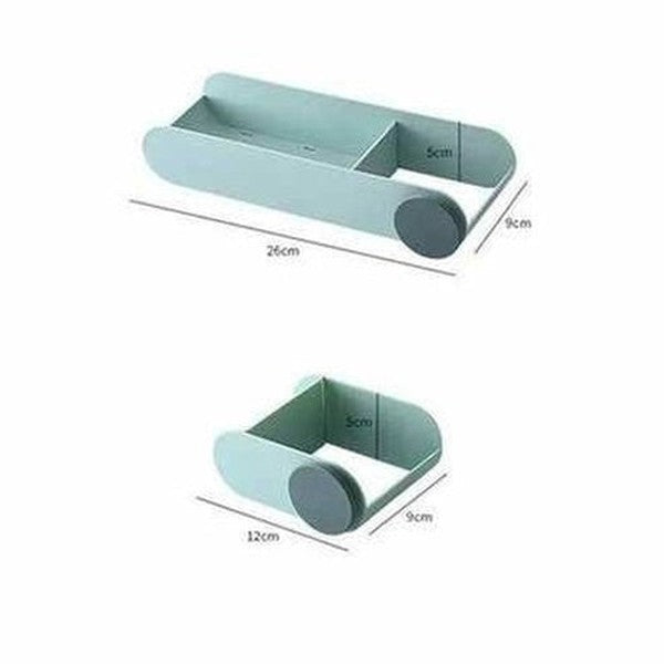 2 In 1 Hair Dryer Holder Bathroom Rack Wall Mounted