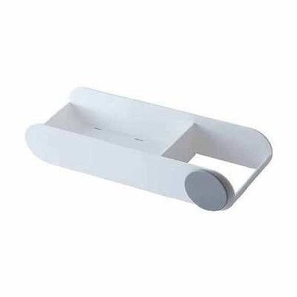 2 In 1 Hair Dryer Holder Bathroom Rack Wall Mounted