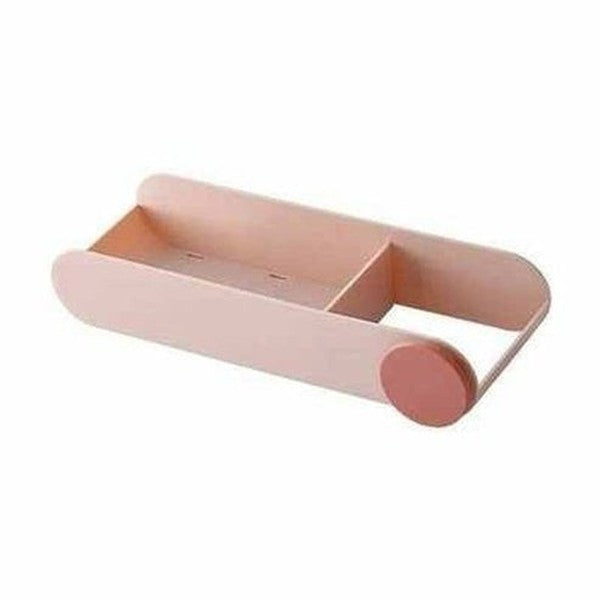 2 In 1 Hair Dryer Holder Bathroom Rack Wall Mounted