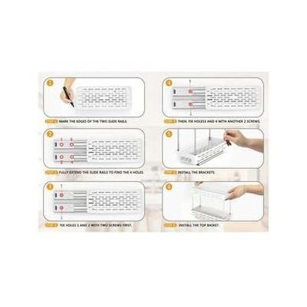 2 Layer Kitchen Storage Organizer for Spices Jars