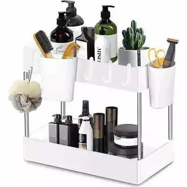 2 Tier Under Sink Organizer Storage Sliding Drawer
