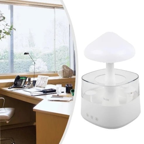 2-in-1 Cloud Rain Humidifier for Office Comfort