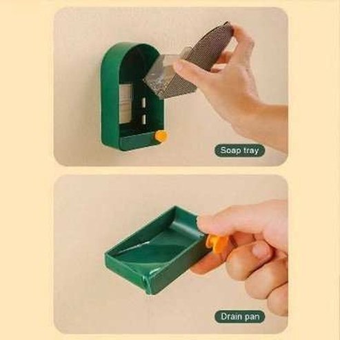 2-in-1 Wall Soap Storage Box with Lid