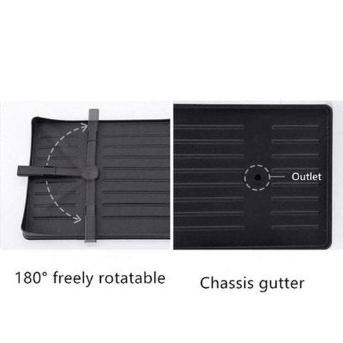 2 Layer Aluminum Alloy Sink Holder Dish Drying Rack Kitchen Storage Drainer Plate Holder Cutlery Organizer. Kitchen Tools and Utensils: Dish Racks and Drain Boards