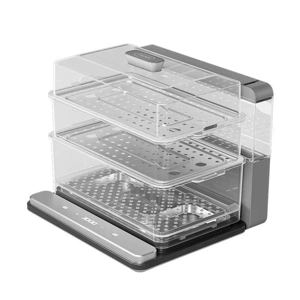 220V Foldable Electric Food Steamers with Large Capacity and Multi-Layer Design