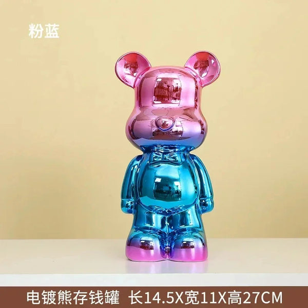 28cm Teddy Bear Piggy Bank – Creative Living Room Decoration