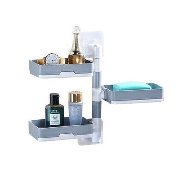 3 Layer Wall-Mounted Rotating Soap Dish