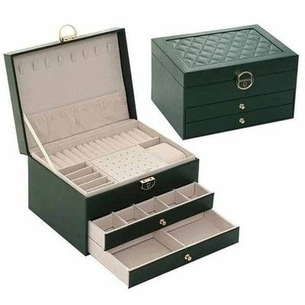 3 Layers Jewelry Box Large Capacity