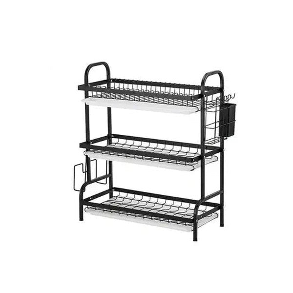 3 Tier Dish Drainer with Utensil Holders
