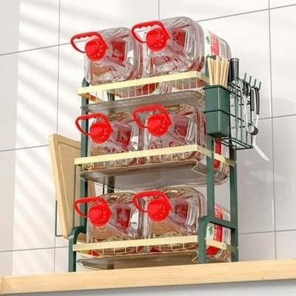3 Tier Gold Kitchen Dish Rack Drain Rack