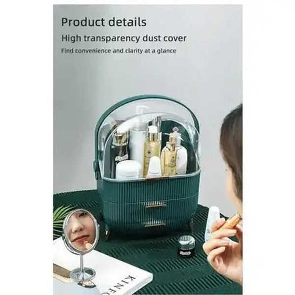 3 Tier Spacious Cosmetic Storage Box with Dust Prevention