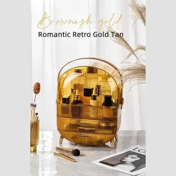 3 Tier Spacious Cosmetic Storage Box with Dust Prevention