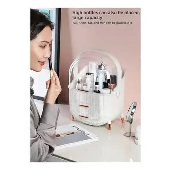 3 Tier Spacious Cosmetic Storage Box with Dust Prevention