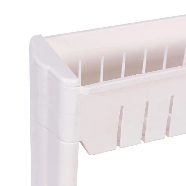 3-Tier Mobile Storage Cabinet on Wheels for Bathroom or Kitchen