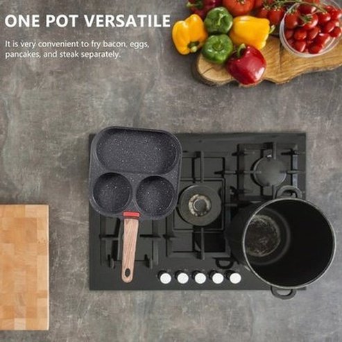 3-Hole Mini Cooking Saucepan for Versatile Cooking