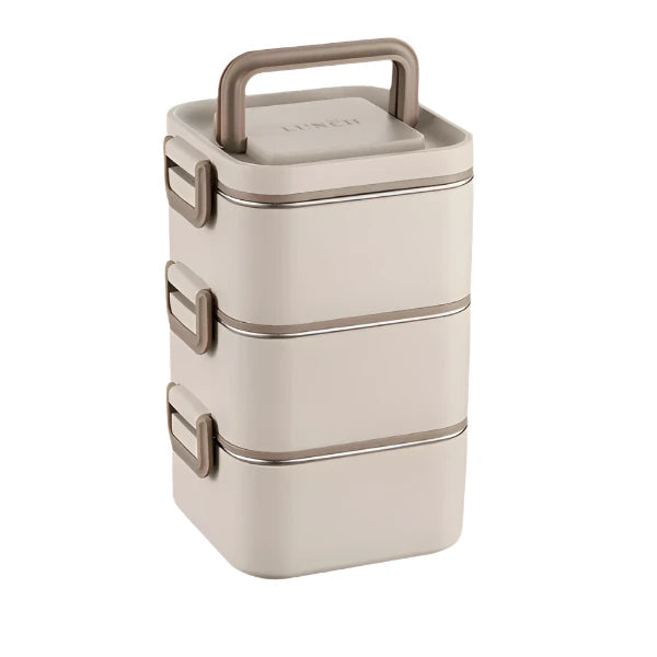 304 Stainless Steel Bento Lunch Box – Leakproof Microwavable Multi-layer Food Container