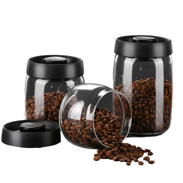 350ml/750ml/1000ml Vacuum Storage Container, Sealed Jar, Coffee Bean Storage Bottle