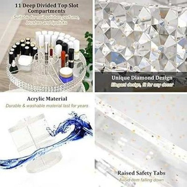 360-Degree Adjustable Makeup Organizer