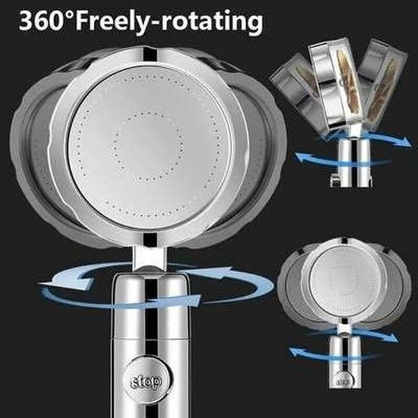 360 Degree Rotation Water Saving Handheld Shower Head