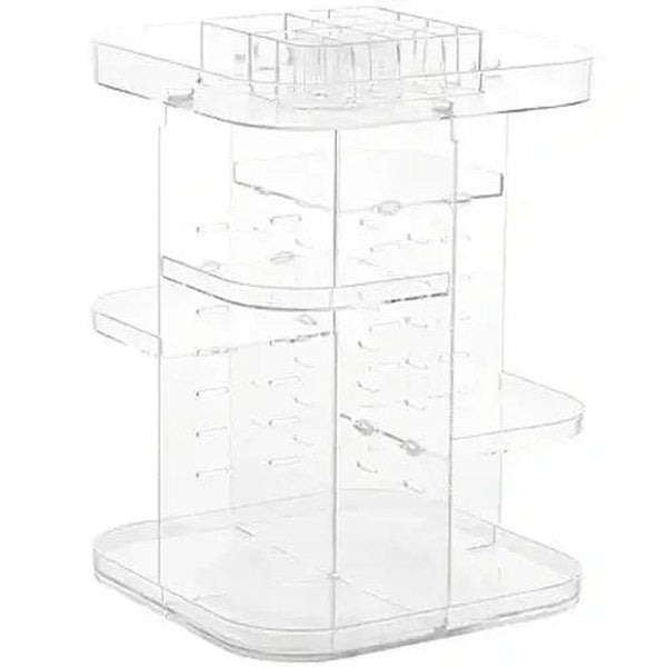 Spacious and Adjustable Makeup and Jewelry Storage Tower