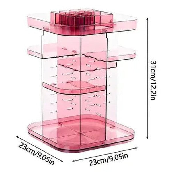 Spacious and Adjustable Makeup and Jewelry Storage Tower