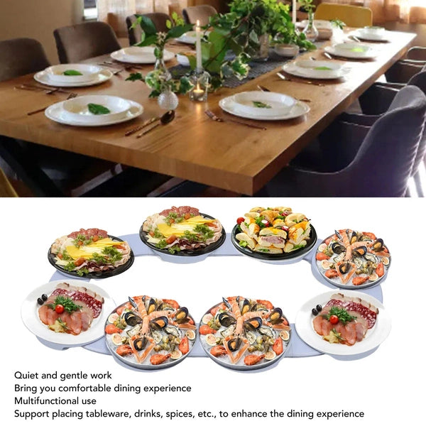 360° Rotation Multifunctional Reusable Portable Rotating Food Organizer Tray