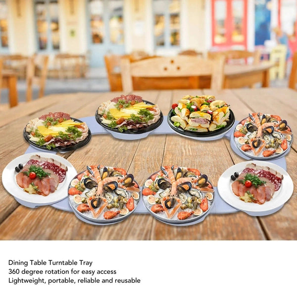 360° Rotation Multifunctional Reusable Portable Rotating Food Organizer Tray
