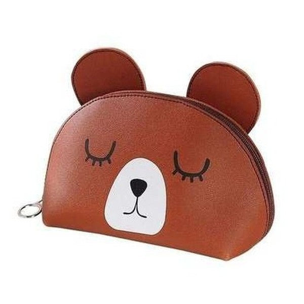 3D Cute Bear Panda Women Cosmetic Makeup Bag