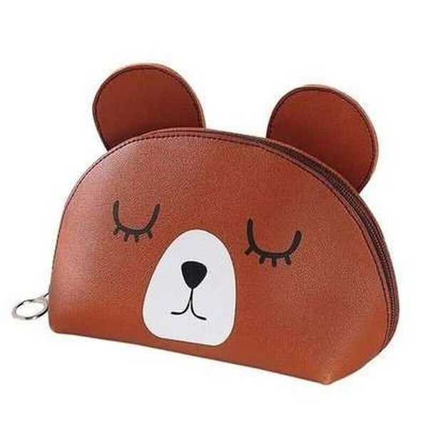 3D Cute Bear Panda Women Cosmetic Makeup Bag