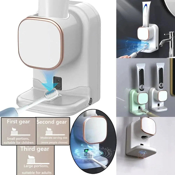 3 Modes Smart Toothpaste Dispenser, Automatic Sensor Electric Wall Mounted