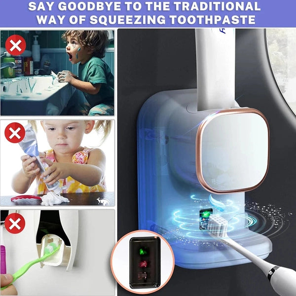 3 Modes Smart Toothpaste Dispenser, Automatic Sensor Electric Wall Mounted