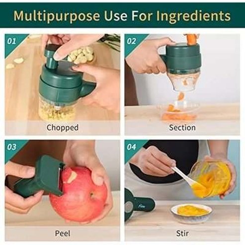 4 in 1 Handheld Electric Vegetable Slicer